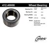 Centric Parts Standard Double Row Wheel Bearing, 412.40008E 412.40008E